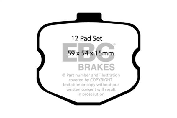 EBC - EBC 06-08 Chevrolet Corvette (C6) 7.0 (Z06) Bluestuff Front Brake Pads - DP51771NDX