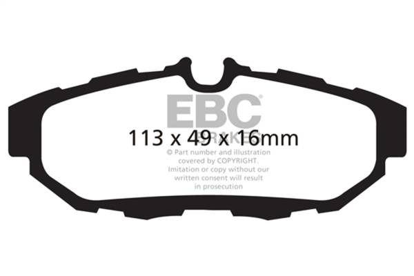 EBC - EBC 10-14 Ford Mustang 5.0 Bluestuff Rear Brake Pads - DP51870NDX