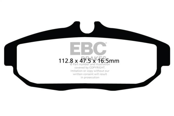 EBC - EBC 12 Ford Mustang 5.8 Supercharged (GT500) Shelby Bluestuff Rear Brake Pads - DP51894NDX