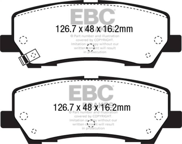 EBC - EBC 2015+ Ford Mustang 5.0L (w/Performance Package) Bluestuff Rear Brake Pads - DP53043NDX