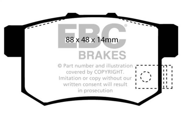 EBC - EBC Brakes Bluestuff Street and Track Day Brake Pads - DP5781/2NDX