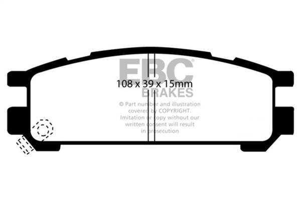 EBC - EBC 95-96 Subaru Impreza 2.2 Bluestuff Rear Brake Pads - DP5821NDX