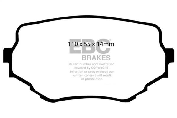 EBC - EBC 99-05 Suzuki Grand Vitara 2.5 Greenstuff Front Brake Pads - DP61099