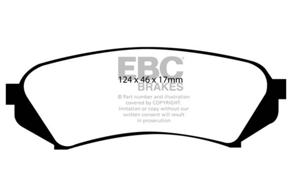 EBC - EBC 98-07 Lexus LX470 4.7 Greenstuff Rear Brake Pads - DP61282