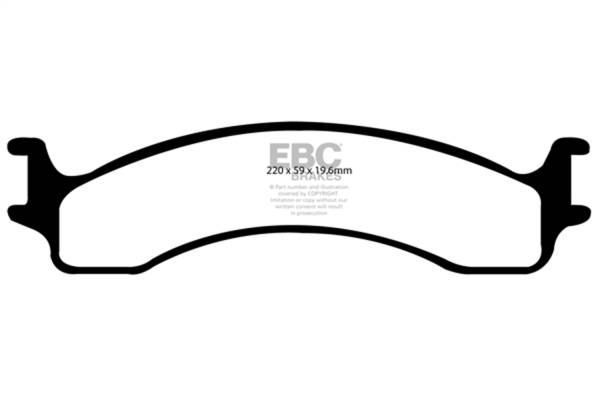 EBC - EBC 00-02 Dodge Ram 2500 Pick-up 5.2 2WD Greenstuff Front Brake Pads - DP61307