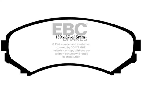 EBC - EBC 02-03 Honda Passport 3.2 Greenstuff Front Brake Pads - DP61619