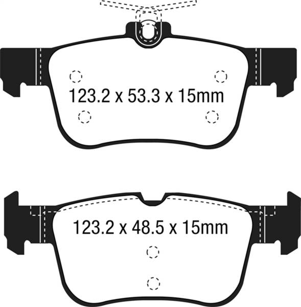 EBC - EBC 2021+ Ford Bronco Sport 1.5T Greenstuff Rear Brake Pads - DP63047