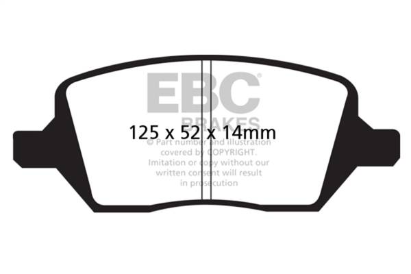 EBC - EBC 04-05 Buick Terraza 3.5 FWD Extra Duty Rear Brake Pads - ED91737