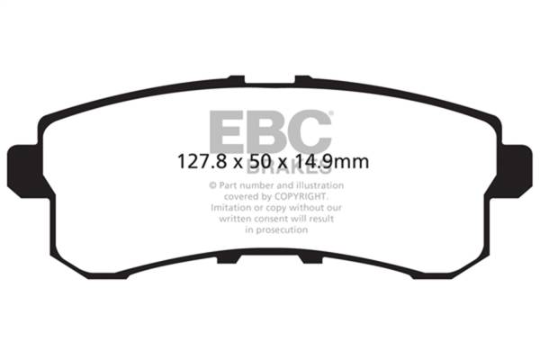 EBC - EBC 11-13 Infiniti QX56 5.6 Extra Duty Rear Brake Pads - ED91876