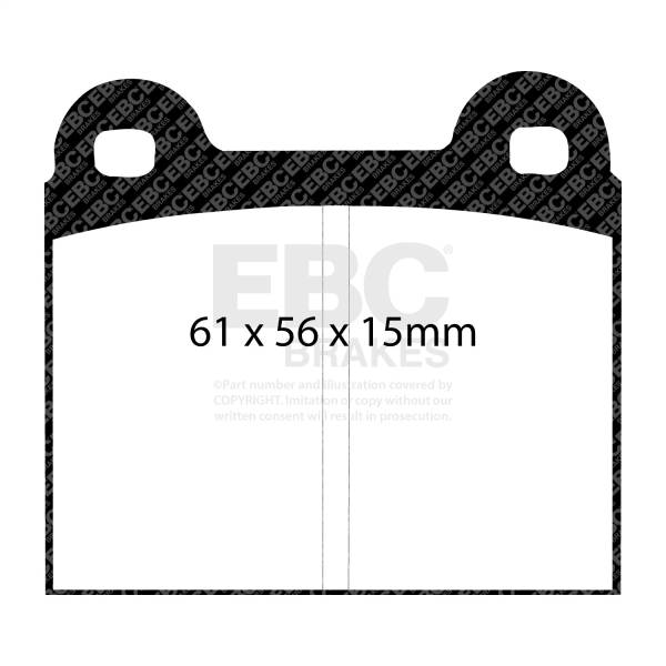 EBC - EBC 73-77 Audi Fox 1.5L Ultimax2 Front Brake Pads - UD096