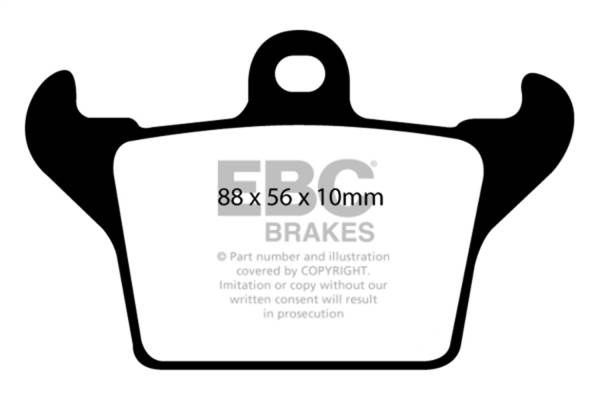 EBC - EBC 12-14 Dodge SRT Viper (Parking Brake) Ultimax2 Rear Brake Pads - UD1034
