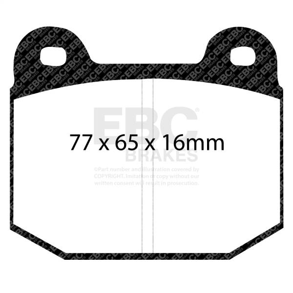 EBC - EBC 87-92 Alfa Romeo 75 1.6 Ultimax2 Front Brake Pads - UD109