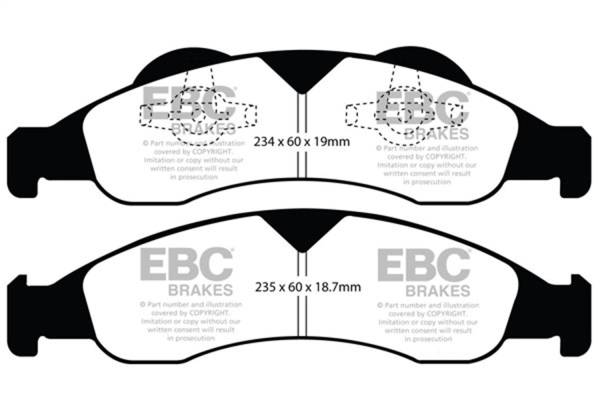 EBC - EBC 07-09 Ford Expedition 5.4 2WD Ultimax2 Front Brake Pads - UD1278