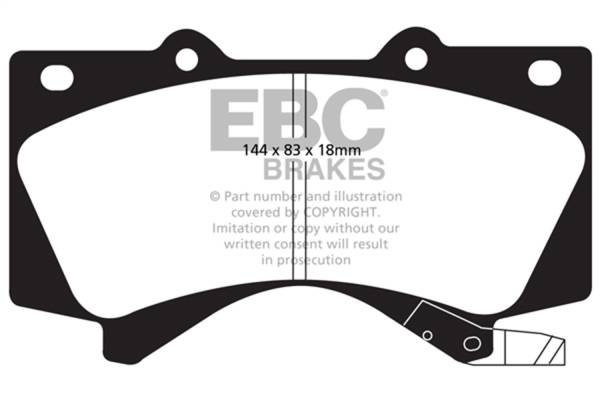 EBC - EBC 08+ Lexus LX570 5.7 Ultimax2 Front Brake Pads - UD1303