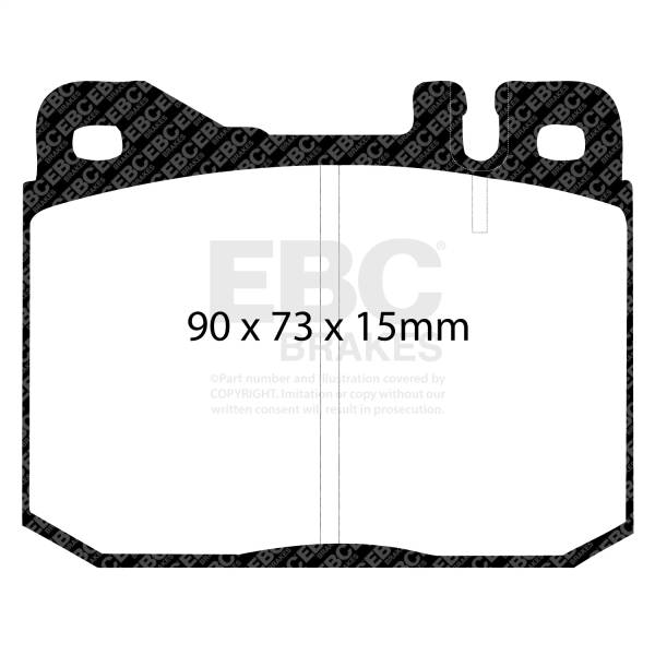 EBC - EBC 76-79 Mercedes-Benz 230 Ultimax2 Front Brake Pads - UD145