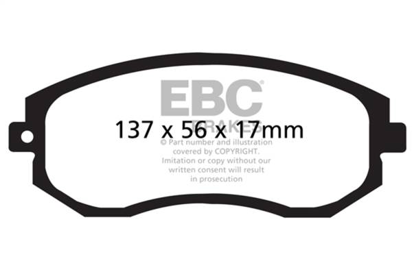 EBC - EBC 12+ Scion FR-S 2 Ultimax2 Front Brake Pads - UD1539