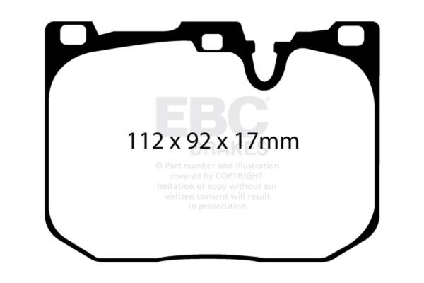 EBC - EBC 14+ BMW 228 Coupe 2.0 Turbo Brembo calipers Ultimax2 Front Brake Pads - UD1609