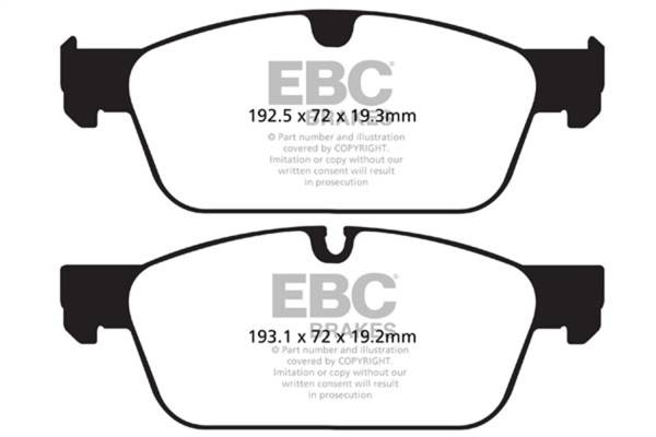 EBC - EBC 13-16 Mercedes-Benz GL350 3.0 TD AMG Package Ultimax2 Front Brake Pads - UD1636