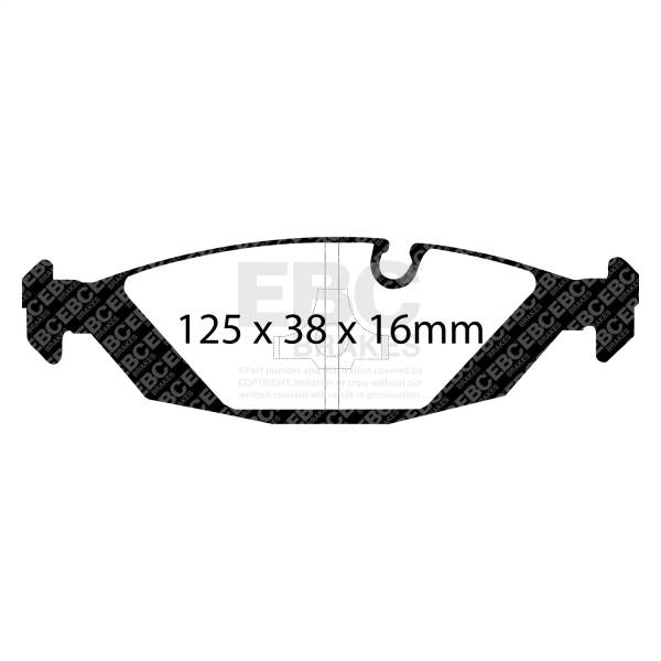 EBC - EBC 83-85 BMW 318 1.8 (E30) Ultimax2 Rear Brake Pads - UD279