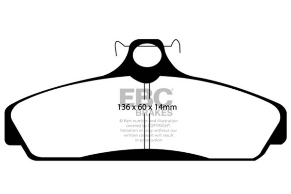 EBC - EBC 83-87 Chevrolet Corvette (C4) 5.7 Ultimax2 Front Brake Pads - UD294