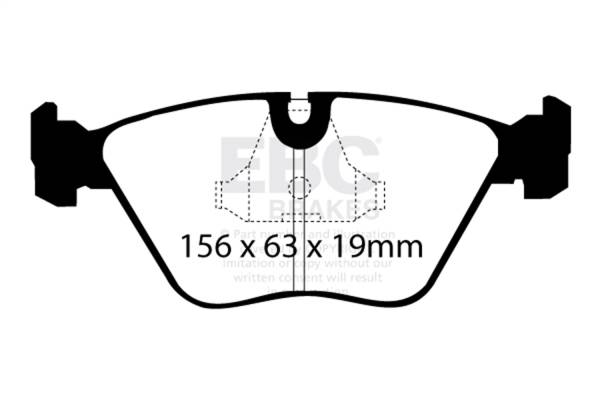 EBC - EBC 92-95 BMW M3 3.0 (E36) Ultimax2 Front Brake Pads - UD394
