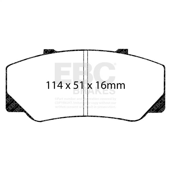 EBC - EBC 91-94 Nissan Sentra SE-R Ultimax Rear Brake Pads - UD511