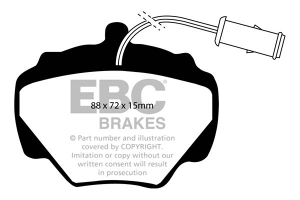 EBC - EBC 92-97 Land Rover Defender Ultimax2 Rear Brake Pads - UD518