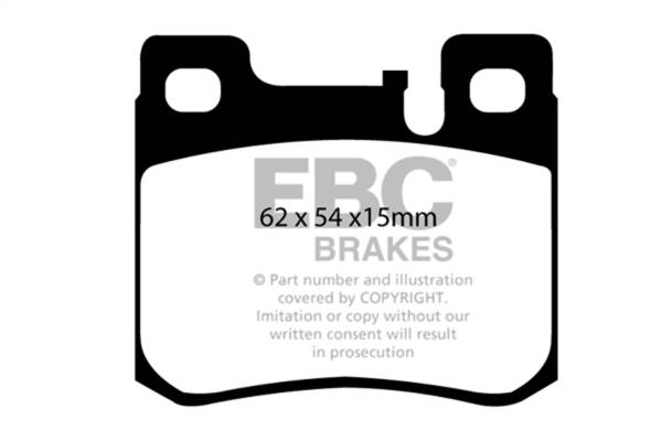 EBC - EBC 94-95 Mercedes-Benz C220 (W202) 2.2 (ASC) Ultimax2 Rear Brake Pads - UD620