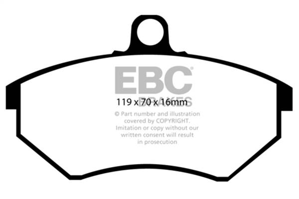 EBC - EBC 94 Volkswagen Cabriolet 1.8 Ultimax2 Front Brake Pads - UD696