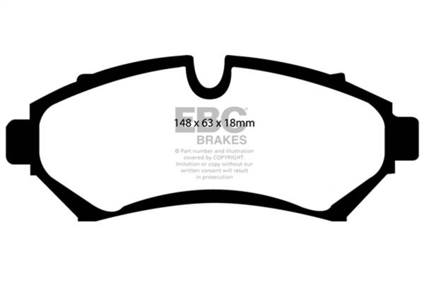 EBC - EBC 98-04 Cadillac Seville 4.6 Ultimax2 Front Brake Pads - UD753