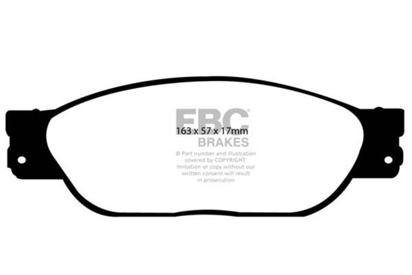 EBC - EBC 01-05 Ford Thunderbird 3.9 Ultimax2 Front Brake Pads - UD805