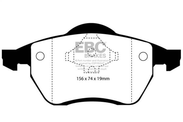 EBC - EBC 96-98 Audi A4 1.8 Turbo (B5) Ultimax2 Front Brake Pads - UD836