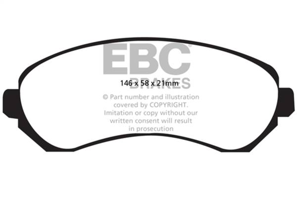 EBC - EBC 01-05 Buick Rendezvous 3.4 2WD Ultimax2 Front Brake Pads - UD844
