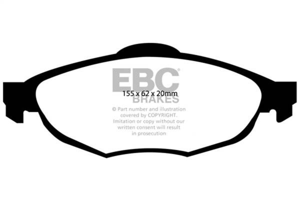 EBC - EBC 01-06 Chrysler Sebring Sedan 2.4 Ultimax2 Front Brake Pads - UD869