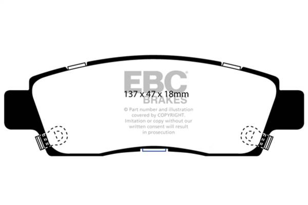 EBC - EBC 07+ Buick Enclave 3.6 Ultimax2 Rear Brake Pads - UD883