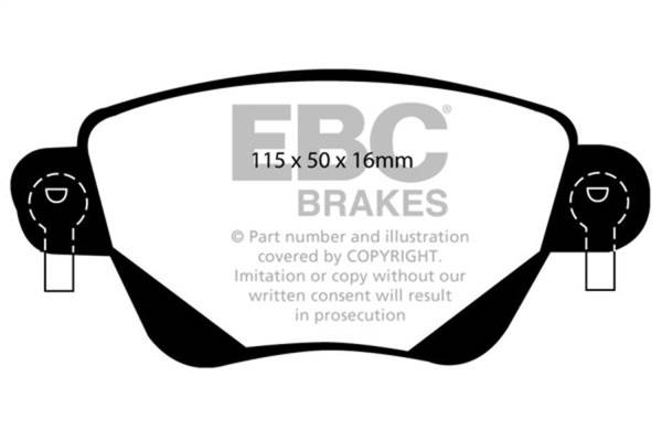 EBC - EBC 01-04 Jaguar X-Type 2.5 Ultimax2 Rear Brake Pads - UD911
