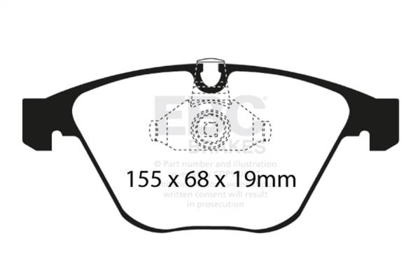 EBC - EBC 08-10 BMW M3 4.0 (E90) Ultimax2 Front Brake Pads - UD918