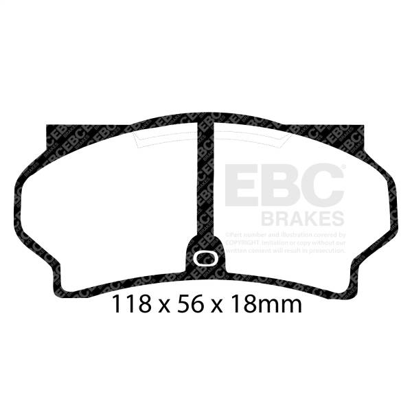 EBC - EBC 11-16 BMW Z4 E89 Ultimax Front Brake Pads - UD9181