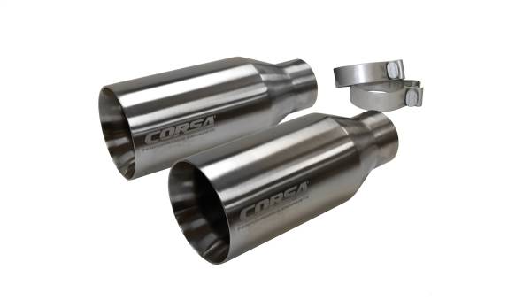 CORSA Performance - Corsa 2017-2020 Ford F-150 Raptor 3in Inlet / 5in Outlet Satin Polished Tip Kit (For Corsa ExhOnly) - 14051