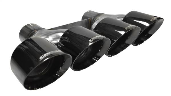 CORSA Performance - Corsa 2014-2020 Chevrolet Corvette 6.2L V8 Quad 45in Polished Black Pro-Series Tip Kit - 14062BLK