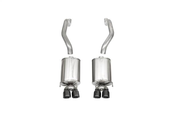 CORSA Performance - Corsa 2009-2013 Chevrolet Corvette C6 6.2L V8 Black Sport Axle-Back Exhaust - 14108BLK