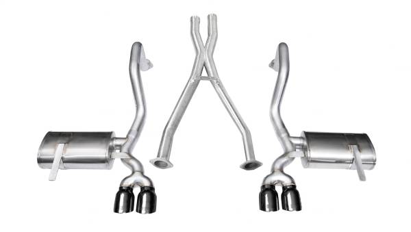 CORSA Performance - Corsa 1997-2004 Chevrolet Corvette C5 Z06 5.7L V8 Black Xtreme Cat-Back + XO Exhaust - 14114BLK