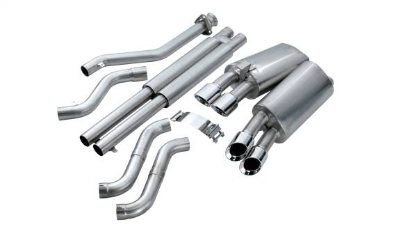 CORSA Performance - Corsa 1992-1995 Chevrolet Corvette C4 5.7L V8 LT1 Sport Cat-Back Exhaust w/ Twin 3.5in PolishedTips - 14116