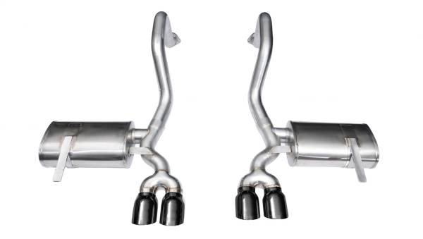 CORSA Performance - Corsa 1997-2004 Chevrolet Corvette C5 Z06 5.7L V8 Xtreme Axle-Back Exhaust w/ Black Tips - 14132BLK