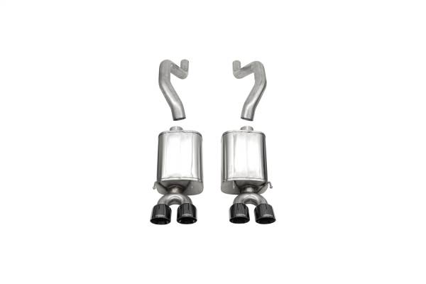CORSA Performance - Corsa 2006-2013 Chevrolet Corvette C6 Z06 7.0L V8 Black Sport Axle-Back Exhaust - 14164BLK