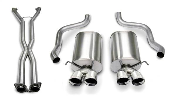 CORSA Performance - Corsa Performance 2.5in. Cat-Back Dual Rear Exit with Twin 3.5in. Polished Pro-Series Tips 14169CB6