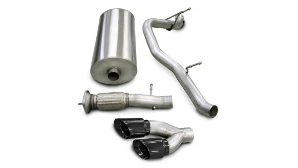 CORSA Performance - Corsa 2007-2010 Cadillac Escalade 6.2L V8 Black Sport Cat-Back Exhaust - 14202BLK