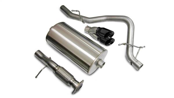 CORSA Performance - Corsa 2007-2008 Chevrolet Tahoe 5.3L V8 Black Sport Cat-Back Exhaust - 14207BLK