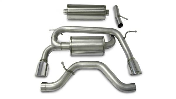 CORSA Performance - Corsa 2006-2008 Hummer H3 3.5L Polished Sport Cat-Back Exhaust - 14212