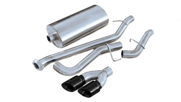 CORSA Performance - Corsa 2002-2006 Chevrolet Avalanche 5.3L V8 3in Sport Cat-Back Exhaust w/ twin 4in Black Tips - 14250BLK